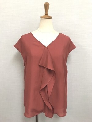 DoublefaceTokyo ドレープシフォンフリルブラウス