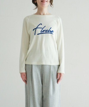 NOMBRE IMPAIR Flocheプリント　ラグランカットソー