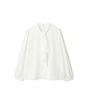 NATURAL BEAUTY エステルダブルクロスラッフル襟ブラウス