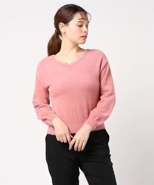 MISCH MASCH 2WAY衿スカラップニット