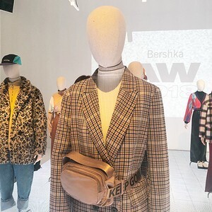 bershka チェックジャケット