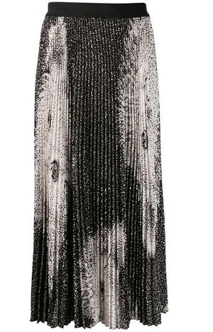 MSGM プリント プリーツスカート