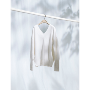 MIO MEI CASHMERE V-NECK PULL-OVER