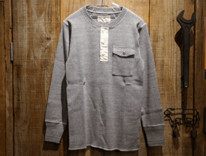 SUGAR CANE HEAVY COTTON HENLEY T-SHIRT