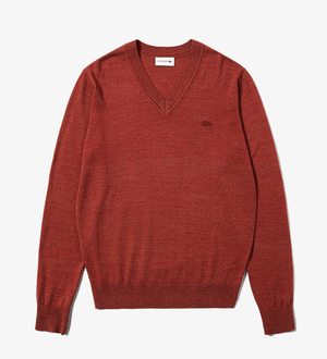 LACOSTE ウール Vネック ニット （長袖）
