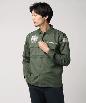 AVIREX EMBROIDERY UTILITY SHIRT DIVERS
