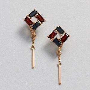 TAKE-UP [フワットイヤリングス] K10ガーネット ひし形イヤリング(PG)