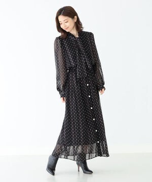 Demi-Luxe BEAMS ドットボウタイ ワンピース