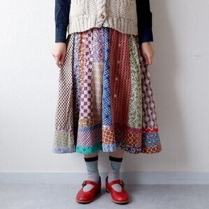 TIGRE BROCANTE ロータスシャツミックススカート