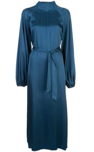 ROCHAS ベルテッド ドレス