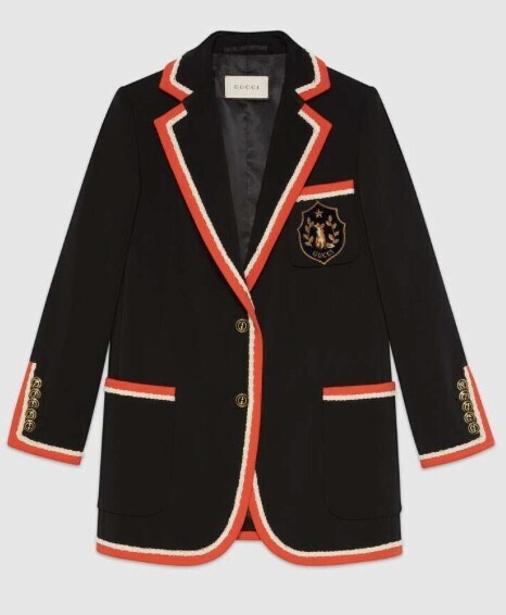 GUCCI フォックス クレスト付き ヴィスコース ジャケット