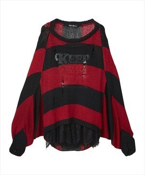 HYSTERIC GLAMOUR PUNK KNITプルオーバー &レースキャミソール
