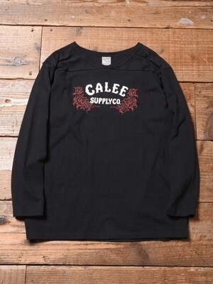 CALEE V NECK 3/4 SLEEVE FOOTBALL T-SHIRT