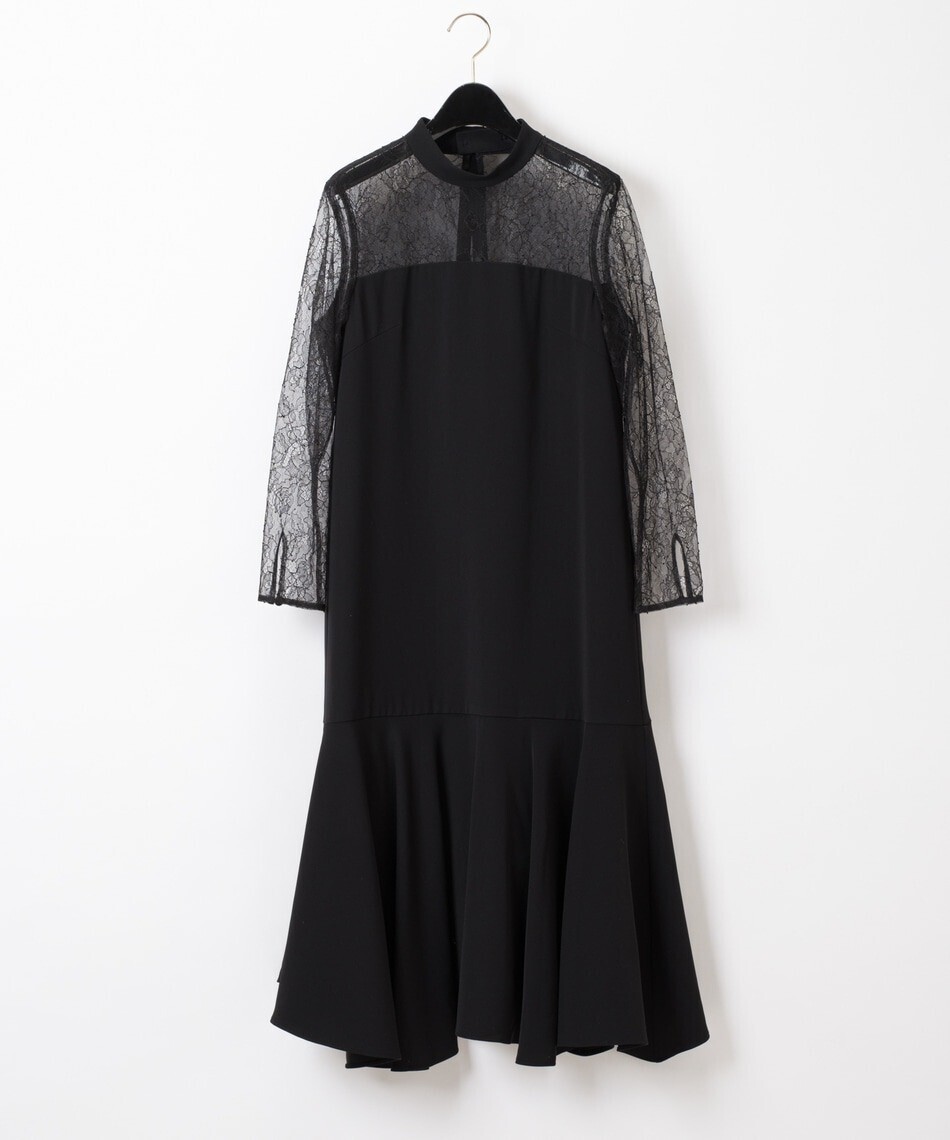 GRACE CONTINENTAL レース切替ドレス