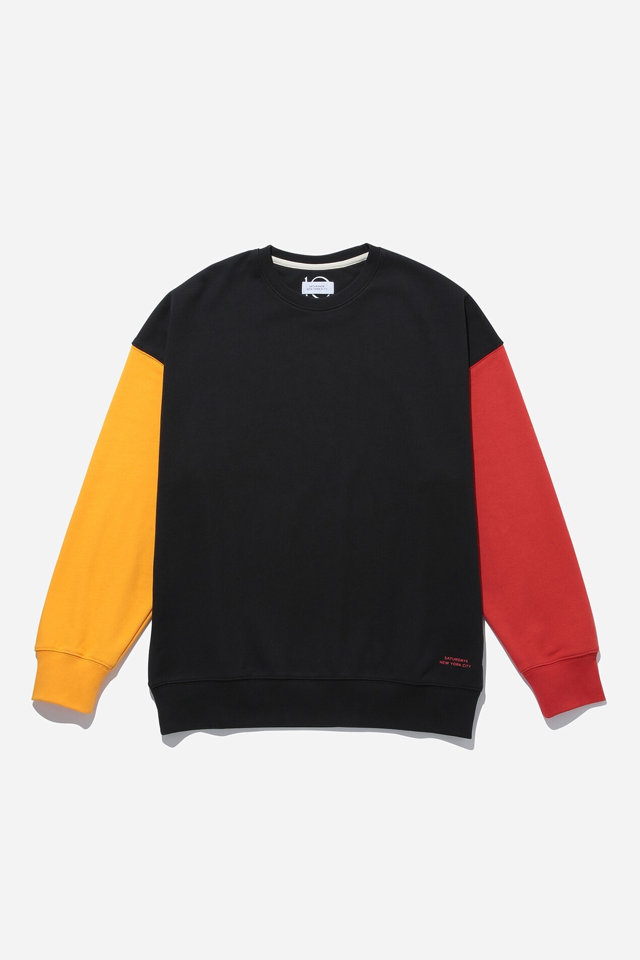 Saturdays NYC Graphic Colorblock Sweatshirt