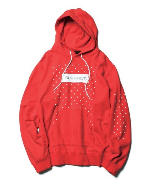 SOPHNET. AUTHENTIC LOGO DOT HOODIE