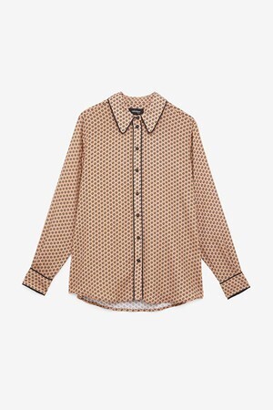 ottod’Ame 特長の有るモノグラム シャツ ブラウス