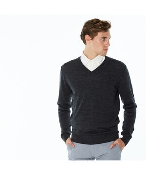 LACOSTE ウール Vネック ニット