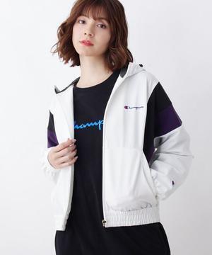Champion Champion フード付き配色ブルゾン