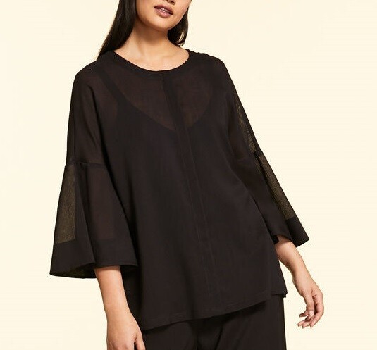 MARINA RINALDI WOOL GAUZE SHIRT