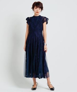 LADYMADE チュール切替レースドレス