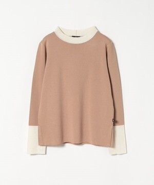 LANVIN COLLECTION バイカラーミラノリブニットプルオーバー