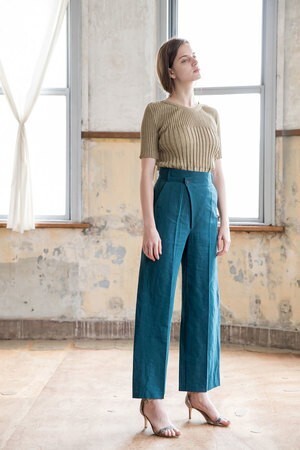 SALT+JAPAN 2019SS　LINEN RIB knit PULLOVER