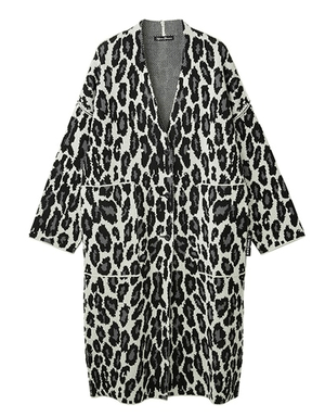 HYSTERIC GLAMOUR LEOPARD総柄ジャカードコート