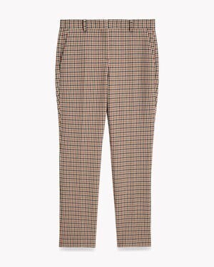 Theory Bistretch Plaid Tailored Trouser J