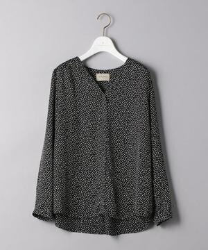 UNITED ARROWS UBCB サテン ドットプリント ブラウス