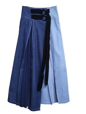 AULA AILA AULA AILA｜プリーツパーツ デニムスカート | Rakuten Fashion(楽天ファッション／旧楽天ブランドアベニュー)R80392