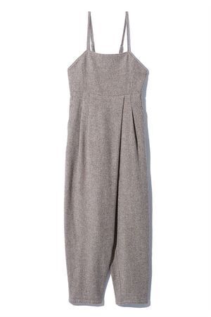 LEINWANDE Tweed Belted Jumpsuits