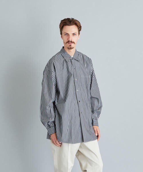 FILL THE BILL SOUTIEN COLLAR SHIRT LONG/シャツ