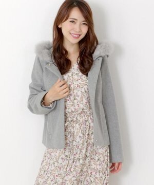 MEW’S REFINED CLOTHES フード付き２WAYショートコート