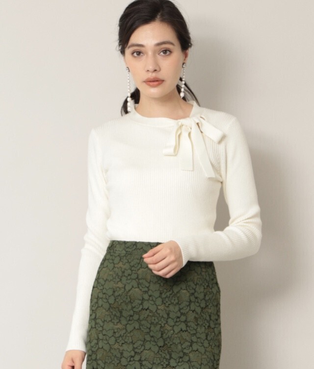EPOCA THE SHOP ボウタイニットプルオーバー