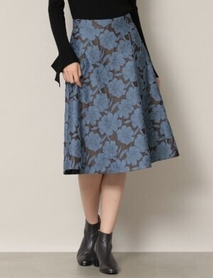 EPOCA THE SHOP フラワージャガードスカート
