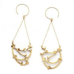 ileava jewelry ガルニ 揺れる籠のピアス
