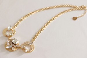 Emiko Watanabe collection メタル＆ビジューネックレスN1101