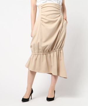 ELIN Asymmetry gather skirt/アシンメトリーギャザースカート