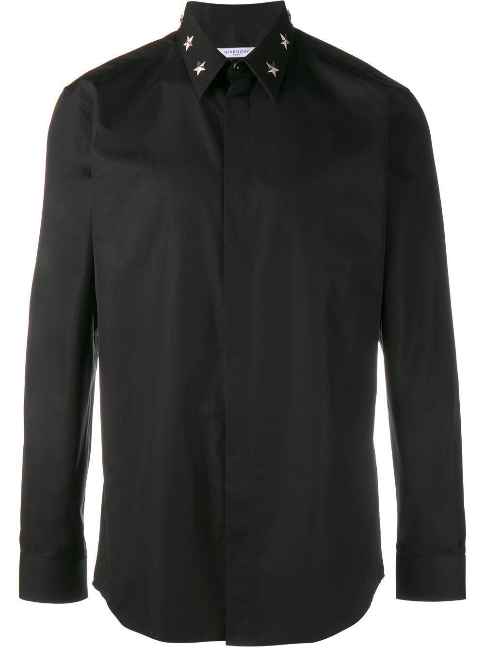 GIVENCHY Star Studded Collar Shirt
