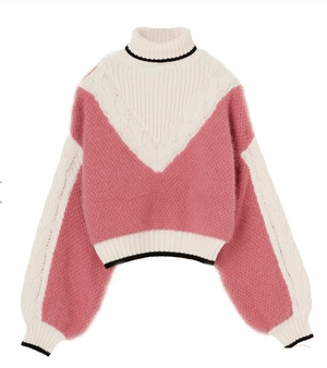 PAMEO POSE Angola Mix Knit Top