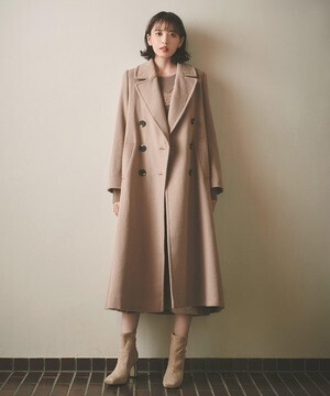COCODEAL バックフレアロングコート