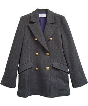 SALT+JAPAN [19AW] HERRINGBONE DOUBLE BREASTED JACKET