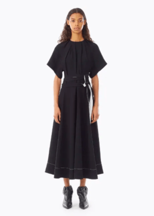 3.1 Phillip Lim Short Sleeve Fit & Flare Dress