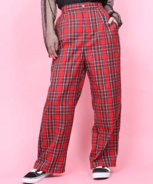 WEGO チェックパンツ