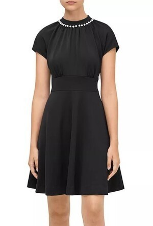 kate spade new york Pearl-Pav? Crepe Dress