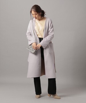 Andemiu リバーシブルシャギーコート847216