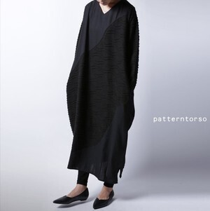 antiqua コクーンシルエットワンピ