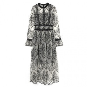 SAAAGE boutique 19 AW バイカラーレースドレス