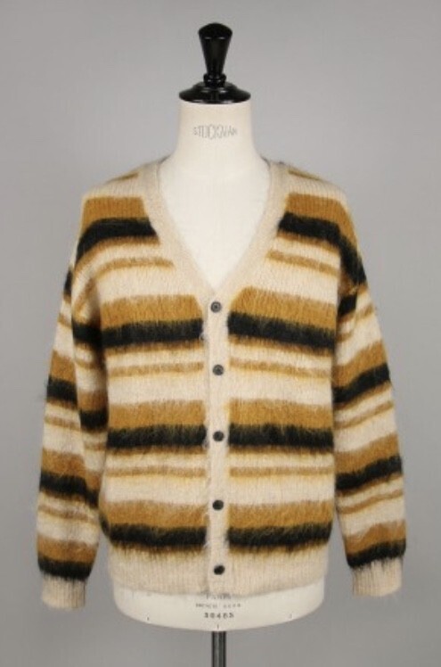 UNUSED 5G BORDER KNIT CARDIGAN